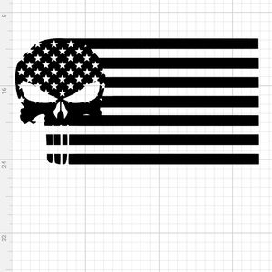 Car window decal/sticker- Punisher American